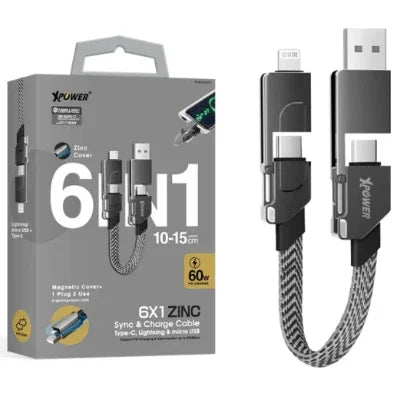Xpower 60W Sync & Charge Mini Cable - Gray - Tashqila Xpower 60W Sync & Charge Mini Cable - Gray - Tashqila
